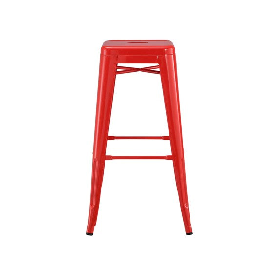 Red Baron Tolix Bar Stool