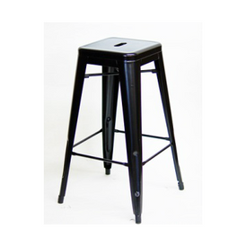 Raven Black Tolix Bar Stool