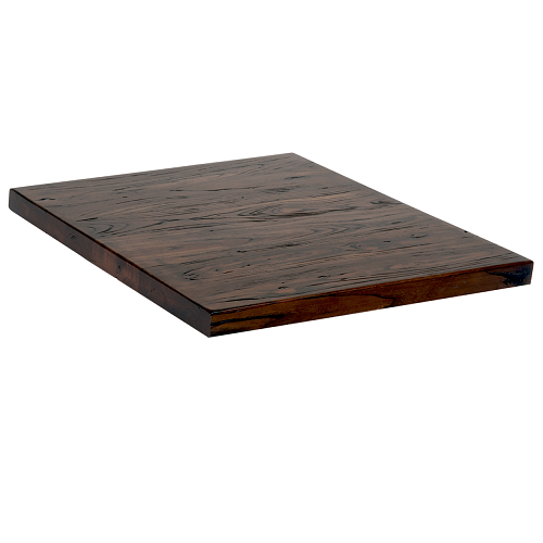 Reclaimed Rosewood Restaurant Table Tops Medium Walnut Finish