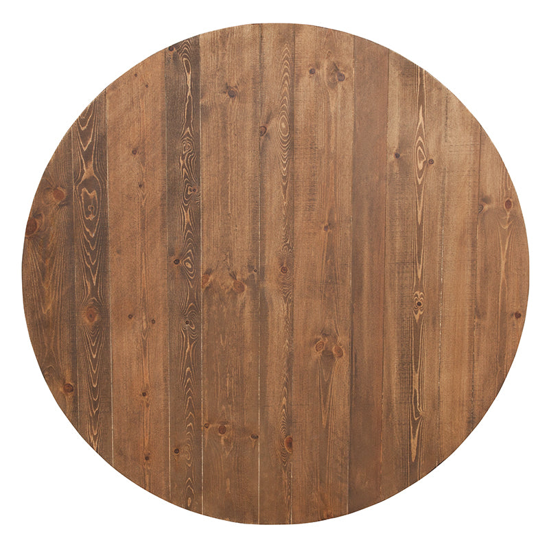 Round Heirloom Countrified Finish Country Farm Table Commercial Grade 60