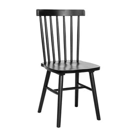 Time-Honored Black Spindle Back Restaurant Side Chair
