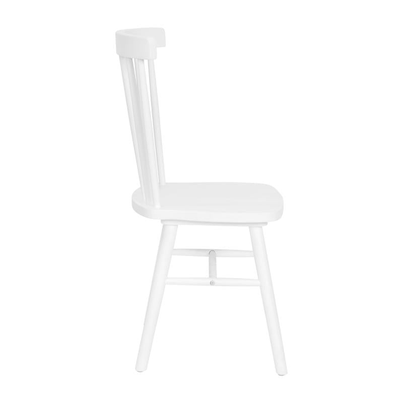 Time-Honored White Spindle Back Restaurant Side Chair