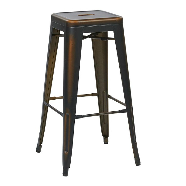 Vintage Dark Copper Tolix Bar Stool