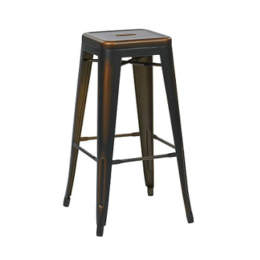 Vintage Dark Copper Tolix Bar Stool