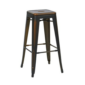 Vintage Dark Copper Tolix Bar Stool