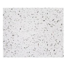 Zirconia White Quartz Restaurant Table Tops In-Outdoor Use Snow White