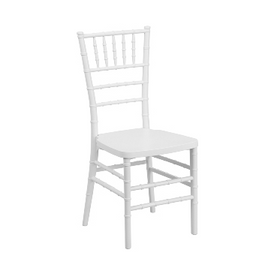 White Resin Chiavari Stacking Chair