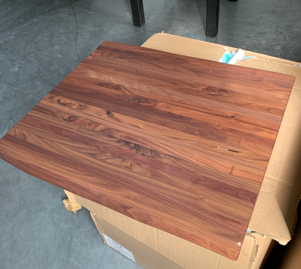 Wisconsin Black Walnut Restaurant Table Tops Custom Sizes Straight Edge Or Live Edge