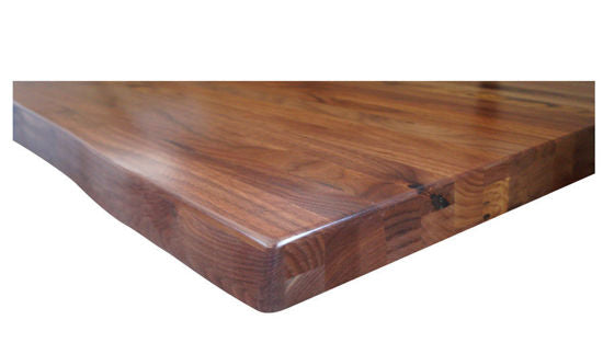 Wisconsin Black Walnut Restaurant Table Tops Custom Sizes Straight Edge Or Live Edge