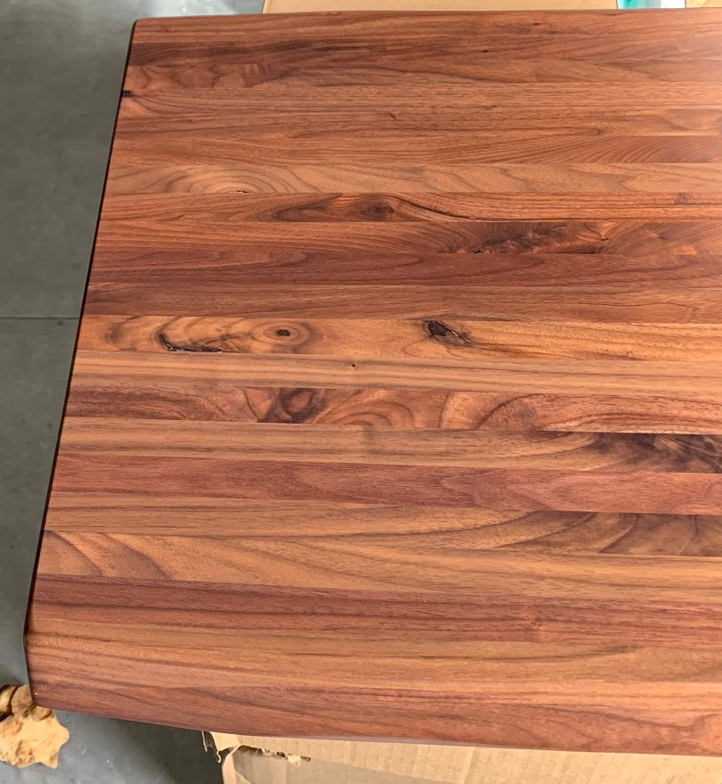 Wisconsin Black Walnut Restaurant Table Tops Custom Sizes Straight Edge Or Live Edge
