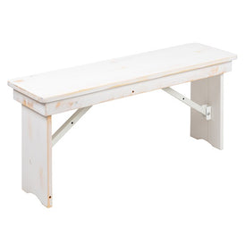 Worn White Heirloom Farmhouse Benches 2 Sizes