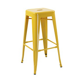 Yellow Finish Tolix Bar Stool