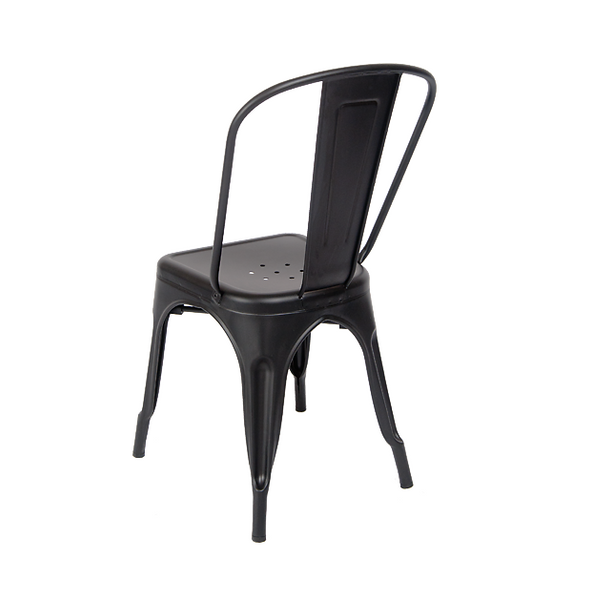 Matte Black Finish Tolix Chair – TableBaseDepot