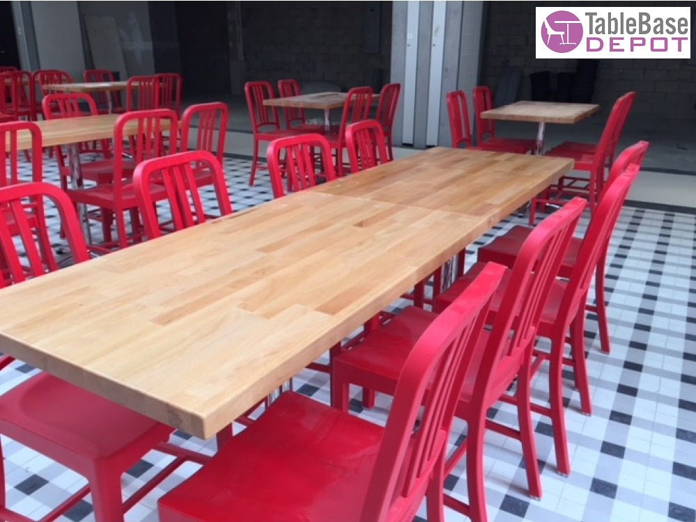 Any Size Beech Wood Restaurant Butcher Block Table Tops 11 Colors