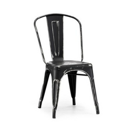 Vintage Black Silver Tolix Chair