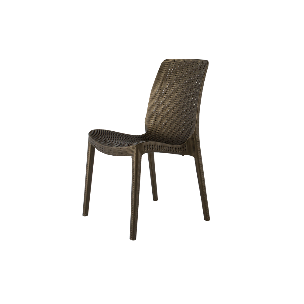 Summer Solace Polypropylene Restaurant Patio Side Chair