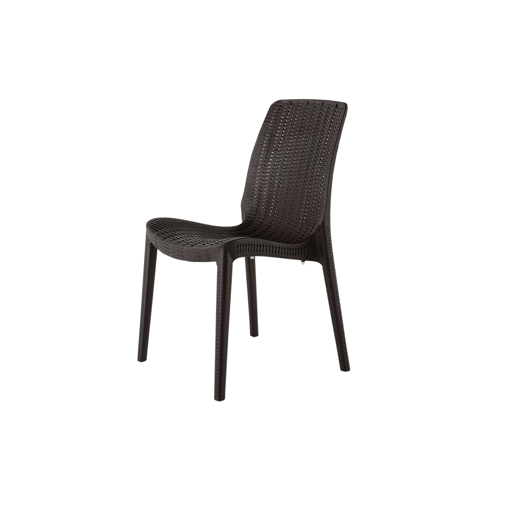 Summer Solace Polypropylene Restaurant Patio Side Chair