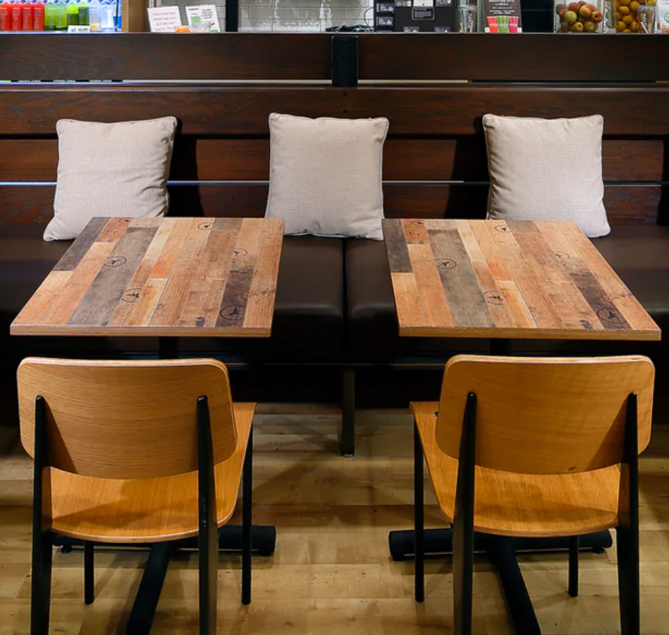 Elementary Industrial Restaurant Chair Black or White Metal Frame