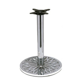 Chrome Leaf Table Base 30