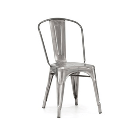 Clear Gun Metal Tolix Chair