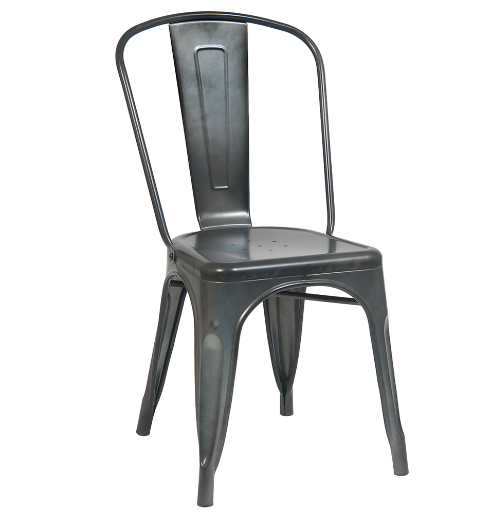 Custom Concrete Finish Tolix Chair Galvanized In-Outdoor Use