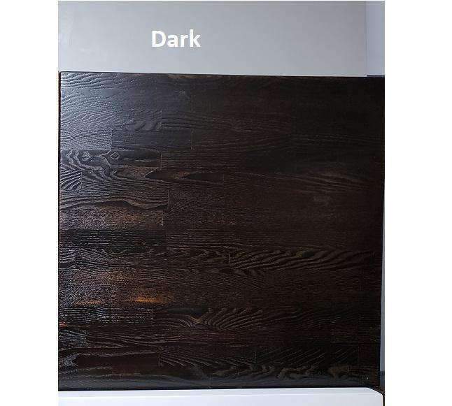 Dark Smoked Carbon Ash Wood Table Tops