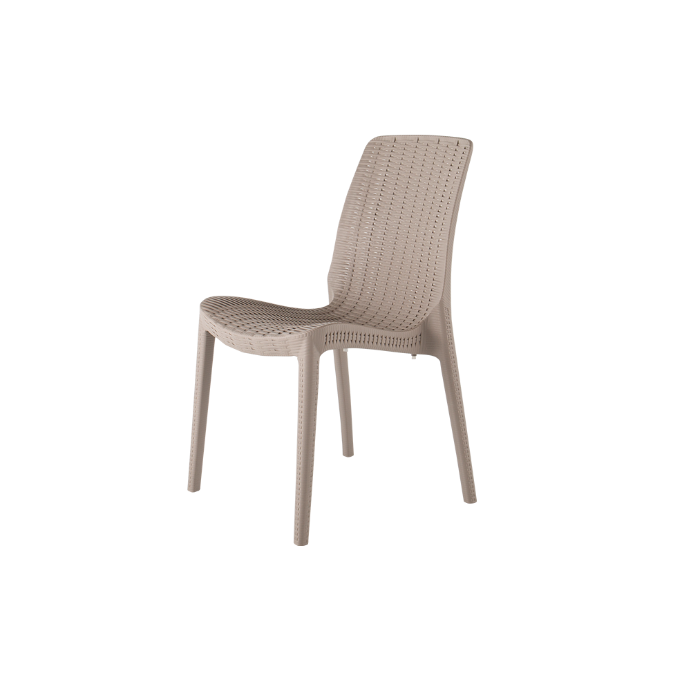 Summer Solace Polypropylene Restaurant Patio Side Chair