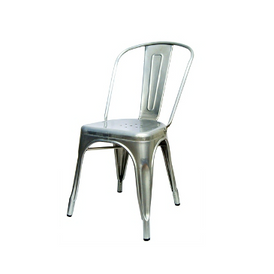 Galvanized Silver Tolix Chair For Outdoor