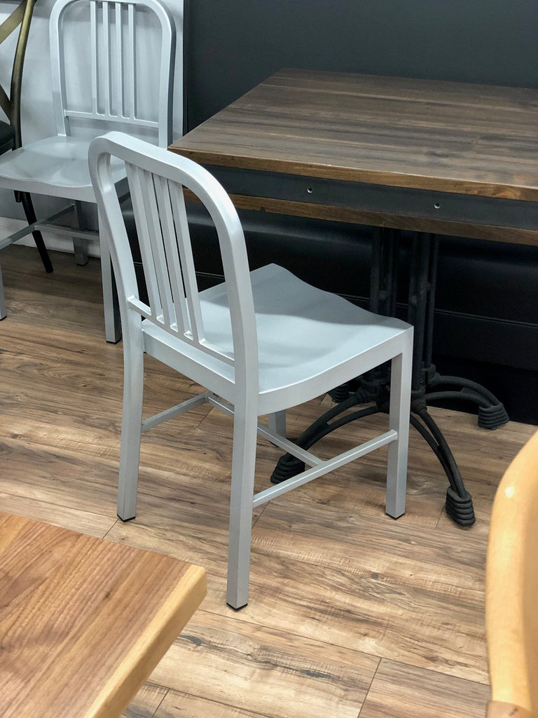 Industrialized Rustic Pine Steel Edge Table Top