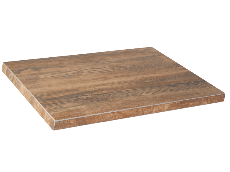 Weathered Ceramic Barn Board Restaurant Table Top In-Outdoor