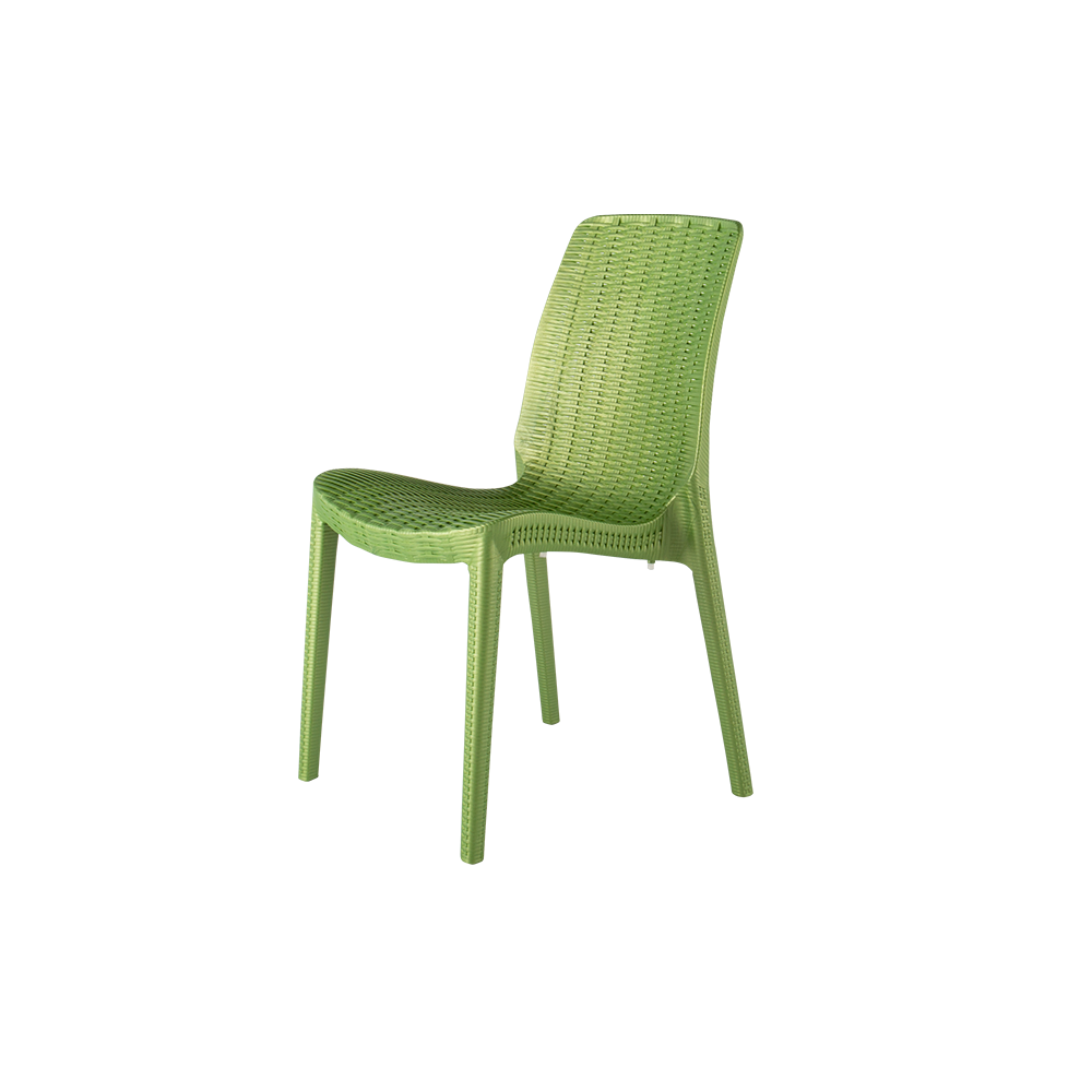Summer Solace Polypropylene Restaurant Patio Side Chair