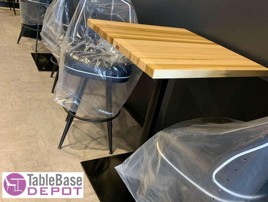 Stylish Poplar Light Weight Restaurant Table Tops Fully Custom Made