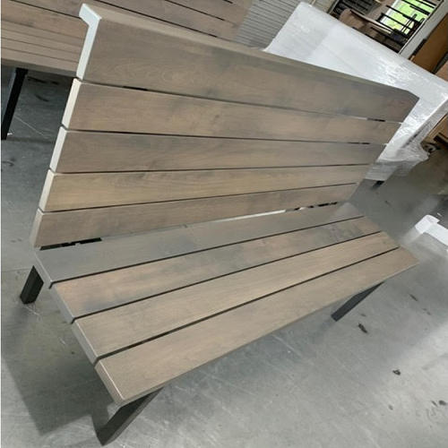ComfortZone Wood Restaurant Wall Bench Steel Frame Benches for Commercial Use Custom Benching