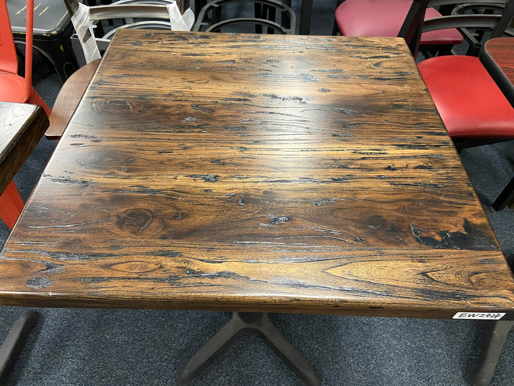 Reclaimed Rosewood Restaurant Table Tops Medium Walnut Finish