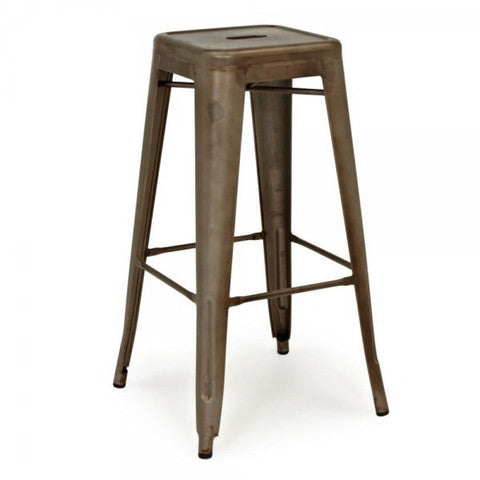 Rusted Finish Tolix Bar Stool