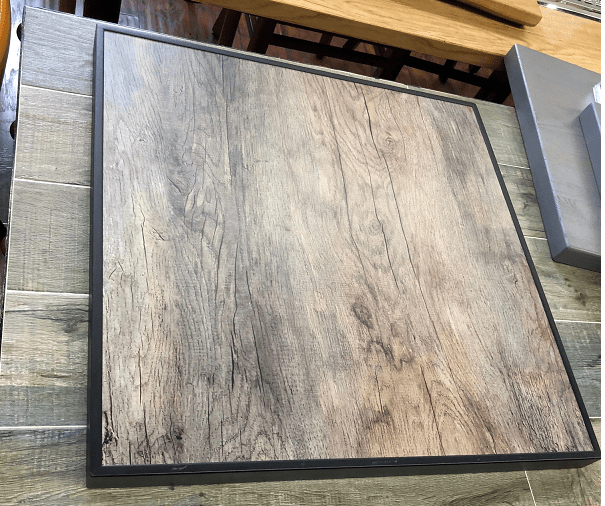 Old Style Weathered Faux Wood Table Top In-Outdoor