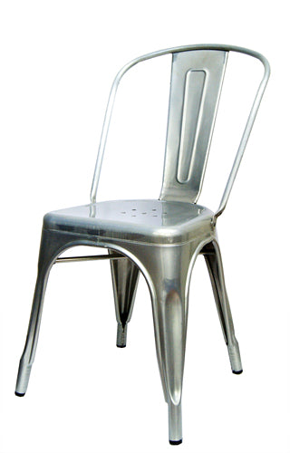Galvanized Silver Tolix Chair For Outdoor