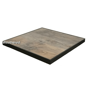 Old Style Weathered Faux Wood Table Top In-Outdoor
