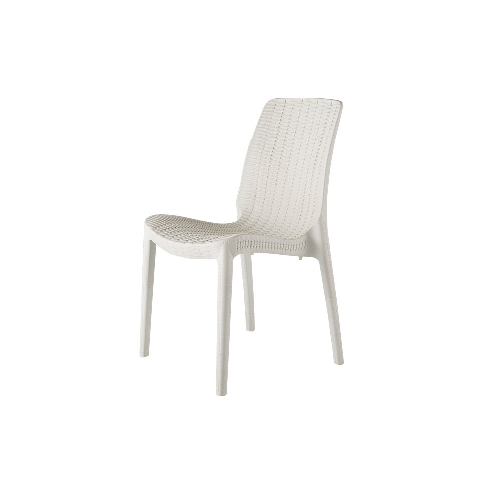 Summer Solace Polypropylene Restaurant Patio Side Chair