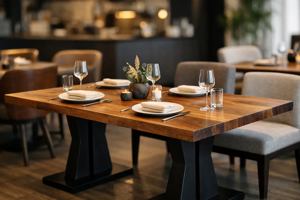 Best Custom Dining Table for Restaurants – TableBaseDepot