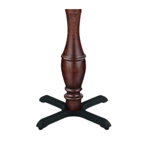 Amphora Wood Column Black Classic Criss Cross Table Bases