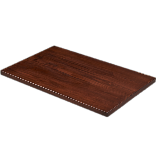 Solid Pine Restaurant Table Top, Walnut Finish, 1-3/4 Inch Thick