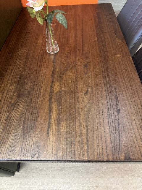 Solid Pine Restaurant Table Top, Walnut Finish, 1-3/4 Inch Thick