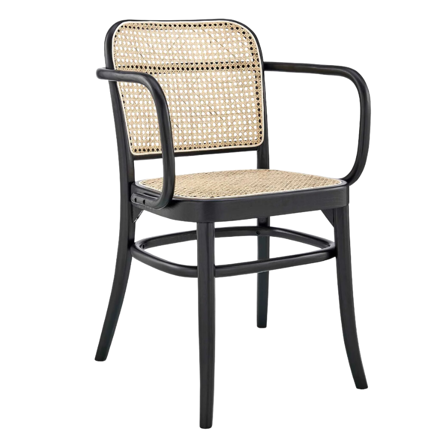 Black Artisan Malina Mesh Essence Seat Restaurant Arm Chair
