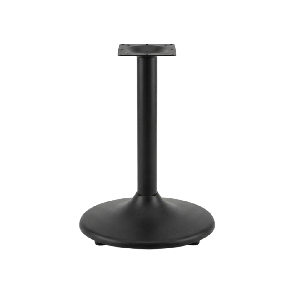 Black Retro Trumpet Restaurant Table Base