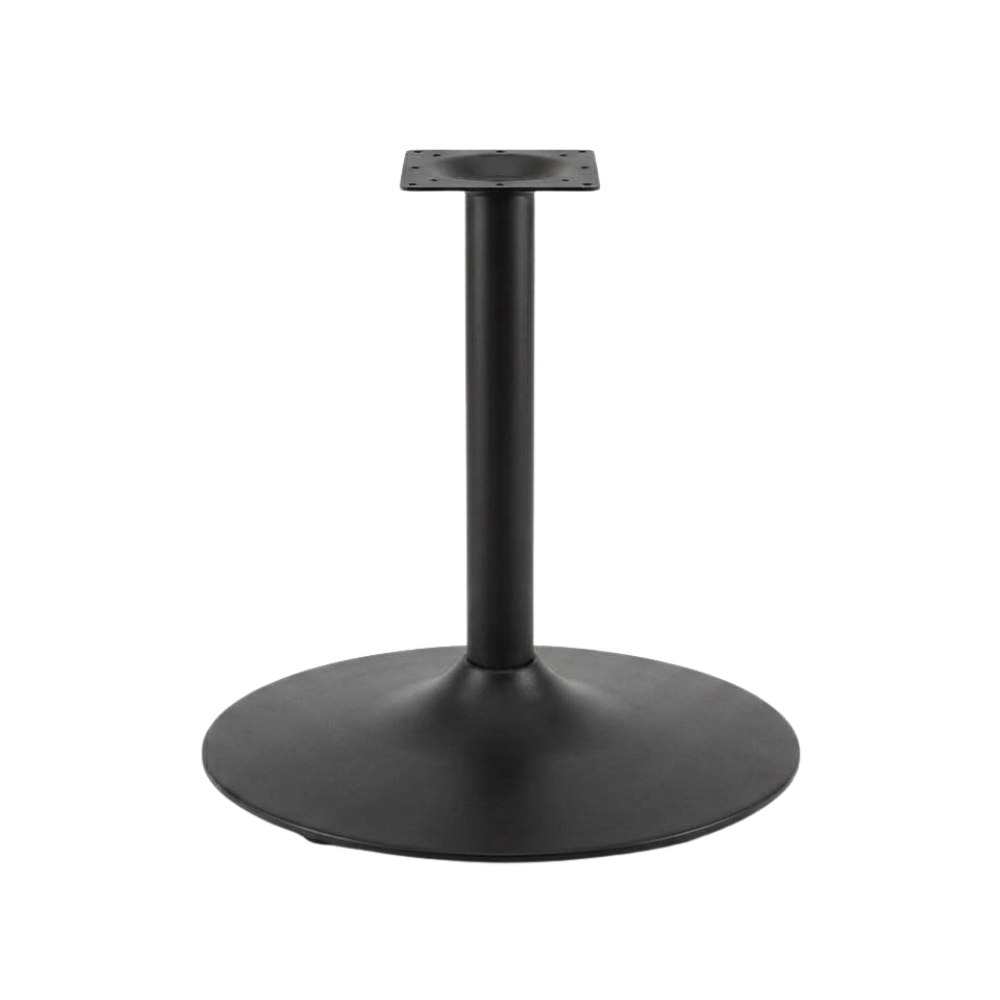 Black Retro Trumpet Restaurant Table Base