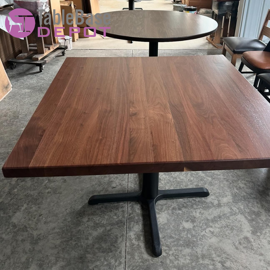 Wisconsin Live Edge Black Walnut Restaurant Table Tops Custom Sizes