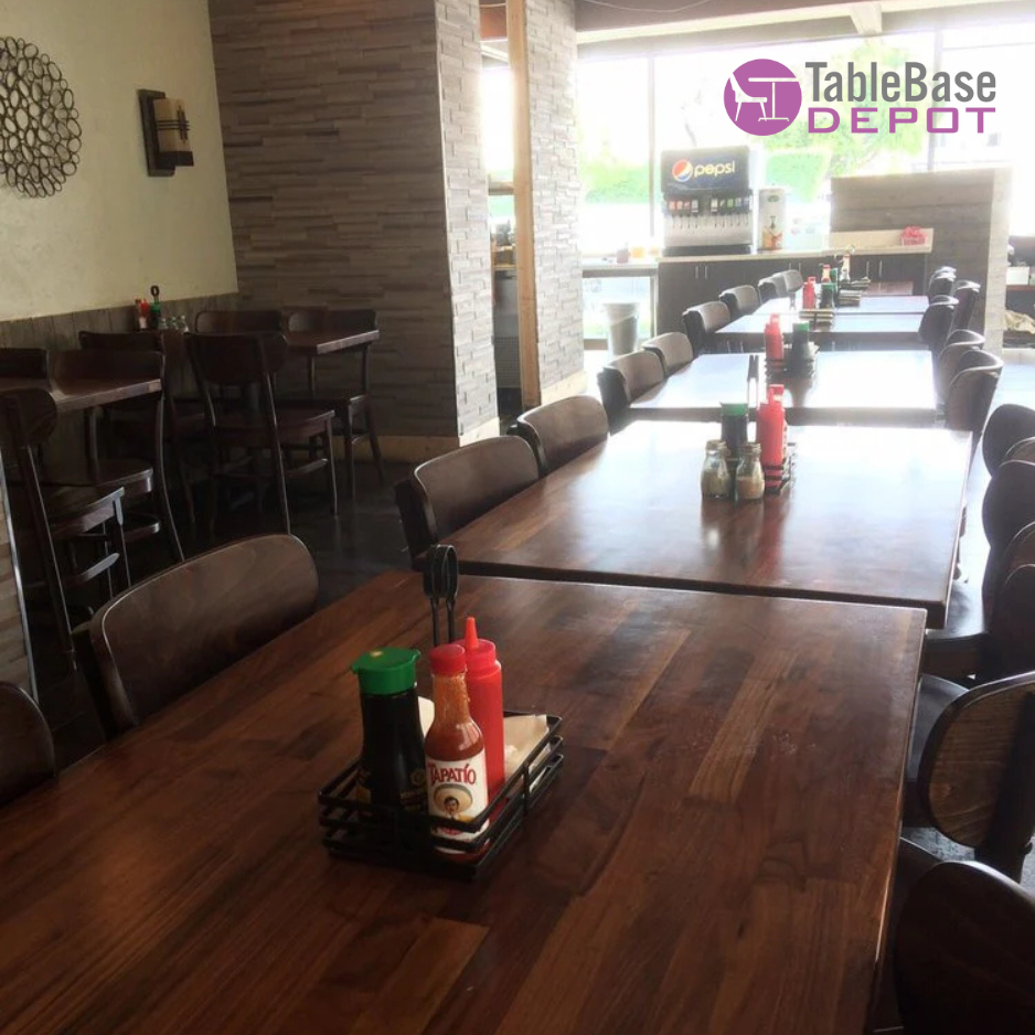 Solid Black American Walnut Table Tops