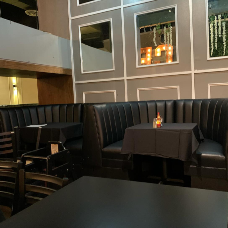 Fully Custom Restaurant Banquette Booth Seating and Manufacturing