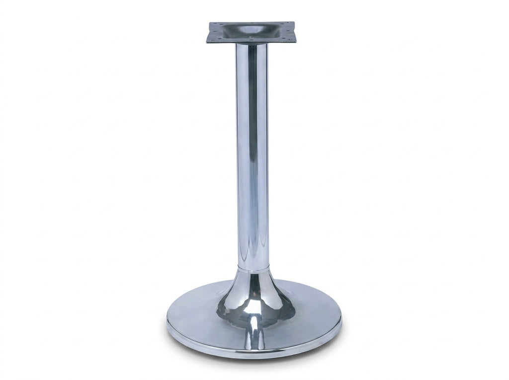 Chrome Retro Round Table Base 30